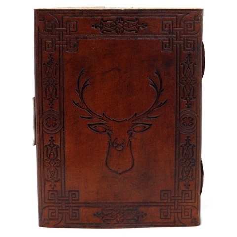 Skórzany Notatnik - Jeleń - pamiętnik notes