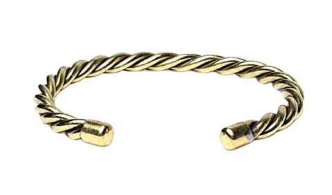 Bransoletka skręcana w kolorze złotym