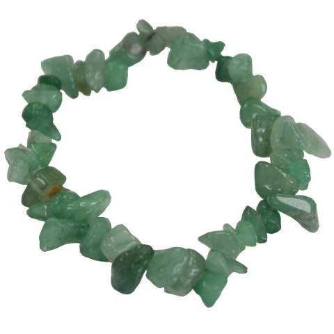 Bransoletka z oszlifowanych kamieni Awenturyn Zielony