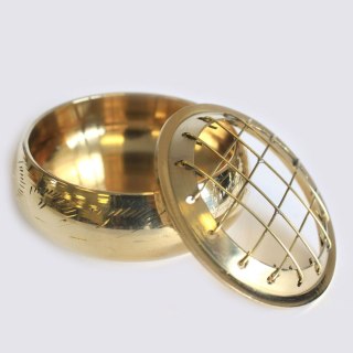 Kadzielnica mosiężna pojemnik na kadzidła