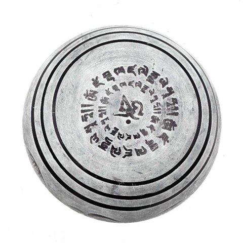 Grająca misa tybetańska - Om Pięciu Buddów