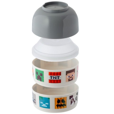 Minecraft Postacie Ikonki - pudełko na Lunch Bento 3szt. Faces