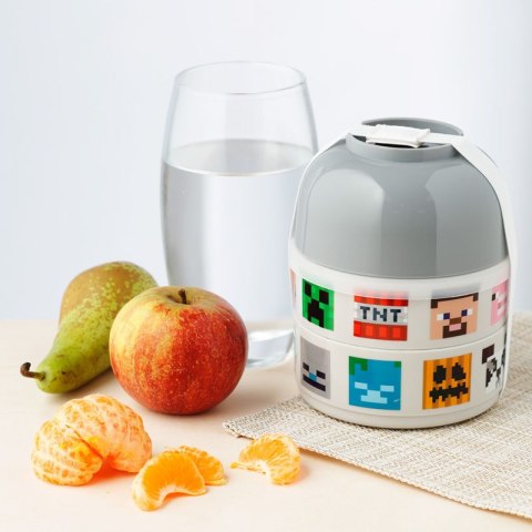 Minecraft Postacie Ikonki - pudełko na Lunch Bento 3szt. Faces