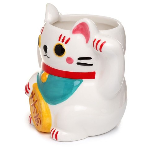 Kubek ceramiczny Kot Szczęścia Maneki Neko 450ml