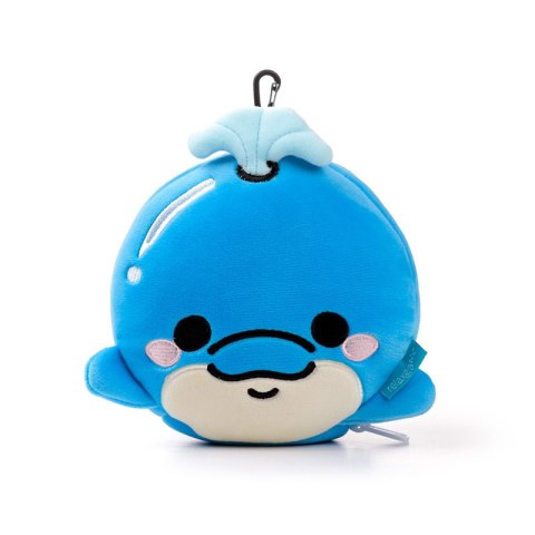 Delfin Blu poduszka podróżna + maseczka maskotka
