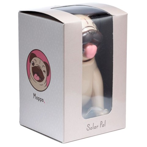 Figurka solarna - Pies Mops na baterie słoneczne