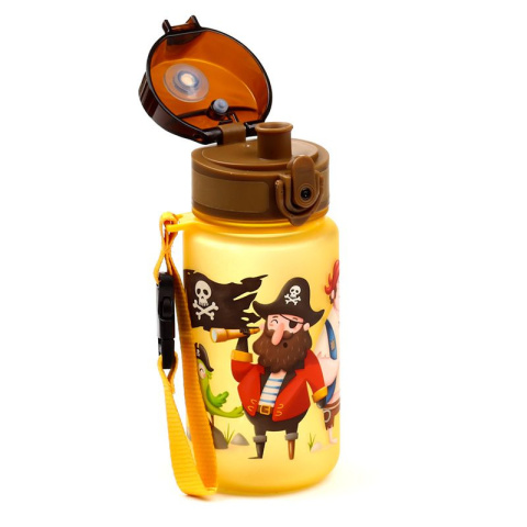 Butelka na wodę dla dzieci bidon niekapek Jolly Rogers Pirates Pop Top 350 ml