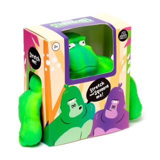 Rozciągliwa zabawka zielony goryl małpa 18 cm