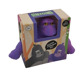 Rozciągliwa zabawka fioletowy goryl 9,5 cm