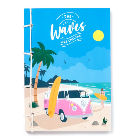 Notatnik Notes A5 w linie VW Volkswagen Camper Bus the Waves Are Calling