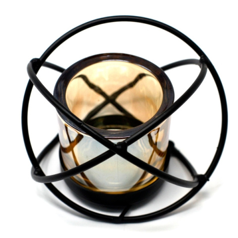 Pojedynczy Świecznik Żelazo & Szkło
