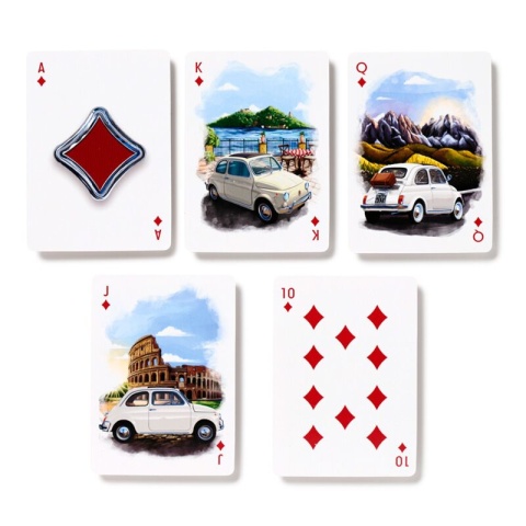 Standardowa talia kart do gry - Fiat 500