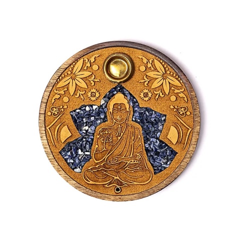 Podstawka na kadzidełka kadzielnica Buddha z sodalitem
