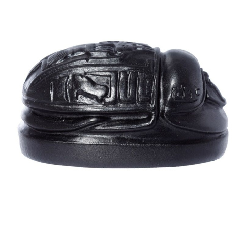 Figurka - Skarabeusz czarny - długość 7,5 cm