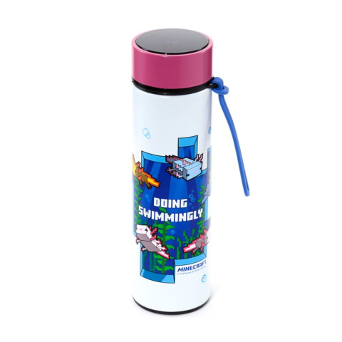 Termos bidon z termometrem Minecraft Axolotl 450ml