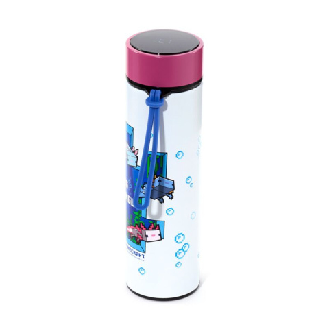 Termos bidon z termometrem Minecraft Axolotl 450ml