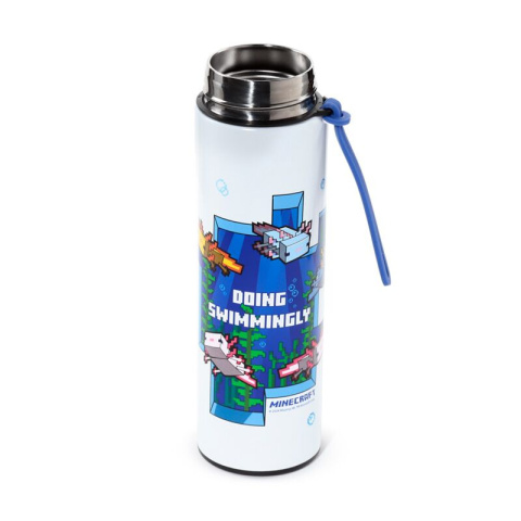 Termos bidon z termometrem Minecraft Axolotl 450ml