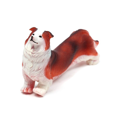 Zabawka gniotek Pies Collie - rozciągliwy brązowy