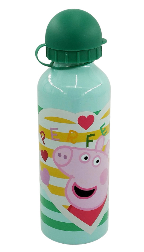 Aluminiowy bidon Świnka Peppa - Peppa Pig 500ml - zielony
