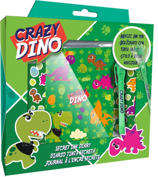 Crazy Dino - Zwariowany dinozaur - pamiętnik z magicznym długopisem