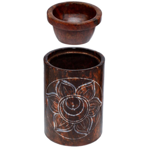 Czakra - Pomarańczowy rzeżbiony kominek zapachowy