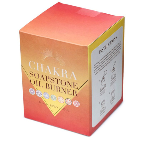 Czakra - Pomarańczowy rzeżbiony kominek zapachowy