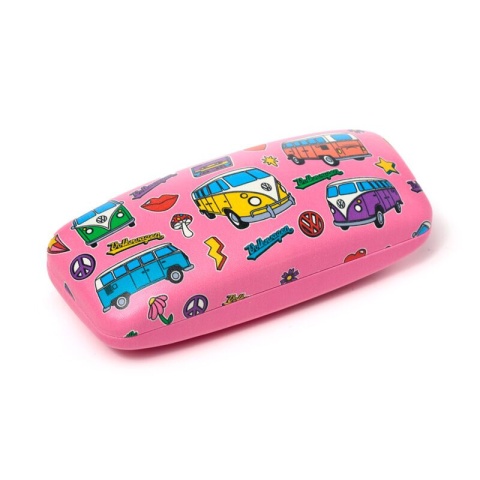Etui na okulary przeciwsłoneczne Volkswagen VW T1 Camper Bus Retro Pink