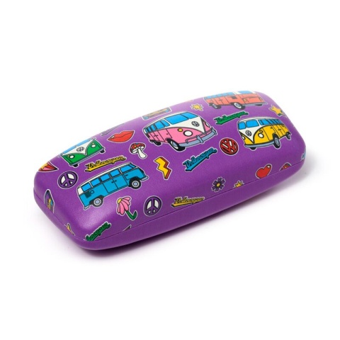 Etui na okulary przeciwsłoneczne Volkswagen VW T1 Camper Bus Retro Purple