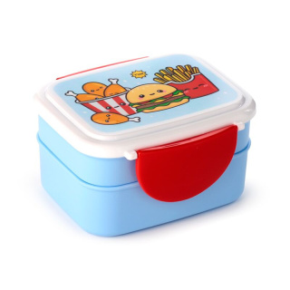 Pudełko na lunch Bento Clip Lock ze sztućcami Foodiemals