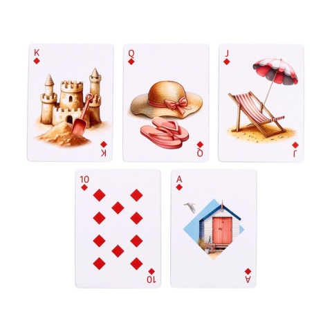 Standardowa talia kart do gry - Coastal - plaża