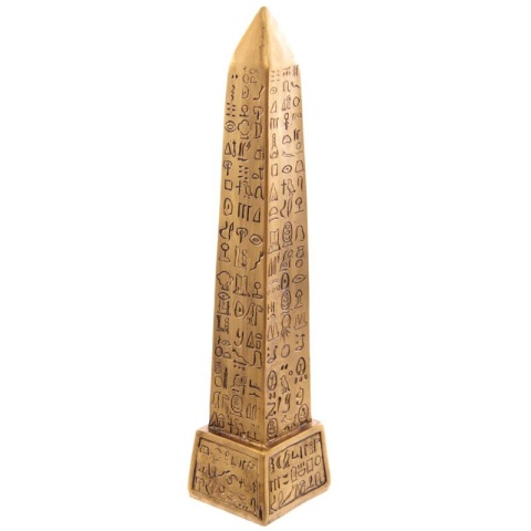 Złoty egipski obelisk 22 cm