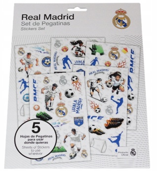 Zestaw naklejek - 92 szt. Real Madryt