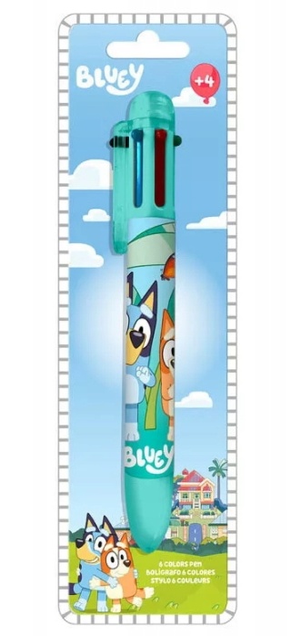 Długopis 6 kolorowy Bluey