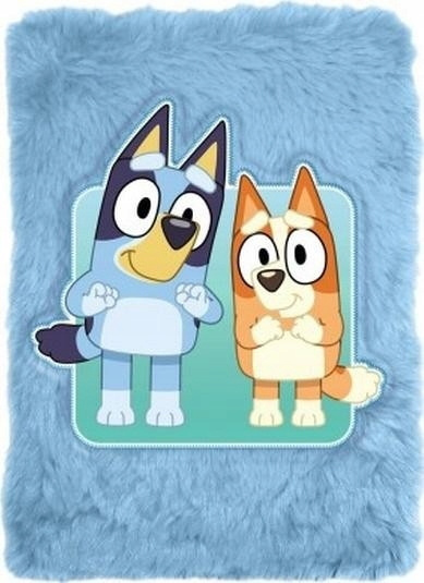 Notatnik w pluszowej okładce Bluey