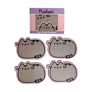 Komplet 4 podstawek pod kubki Pusheen Cat