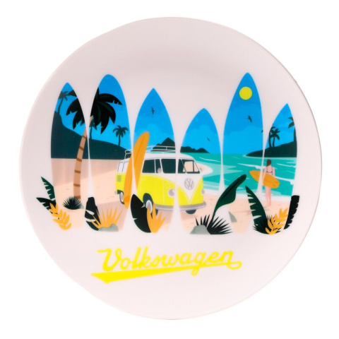 Plastikowe talerze piknikowe Volkswagen-Waves - 4 szt.