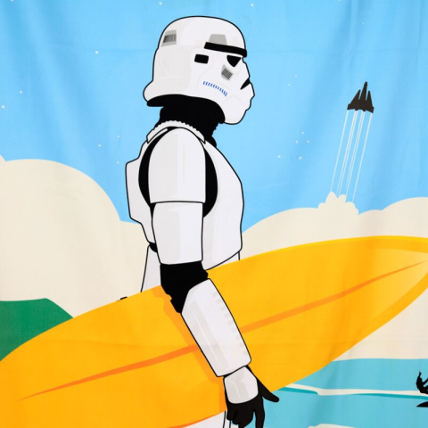 Ręcznik plażowy z mikrofibry - The Original Stormtrooper Surfer 180x85cm