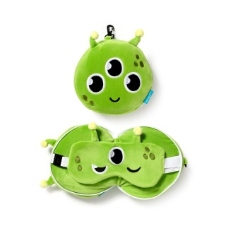 Space Cadets Alien poduszka podróżna maseczka na oczy maskotka Ufek