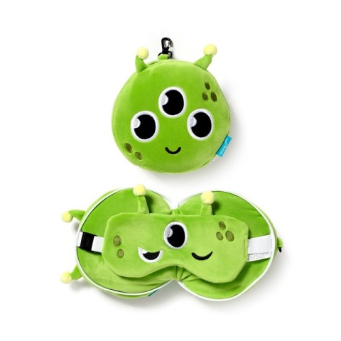 Space Cadets Alien poduszka podróżna maseczka na oczy maskotka Ufek