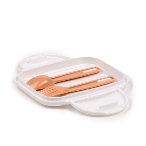 Pudełko na lunch Bento Clip Lock ze sztućcami Feline Fine Cats - Koty