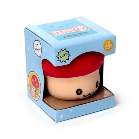 Zabawka gniotek Grzybek - rozciągliwy - czerwony kapelusik