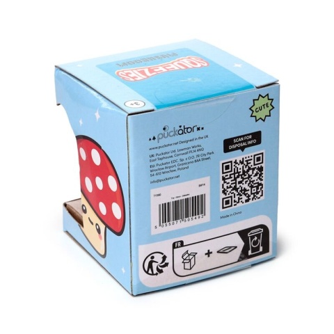 Zabawka gniotek Grzybek - rozciągliwy - niebieski kapelusik