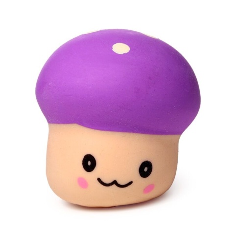 Zabawka gniotek Grzybek - rozciągliwy - fioletowy kapelusik