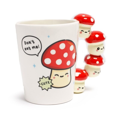 Kubek ceramiczny - Cute Mushroom - muchomorki
