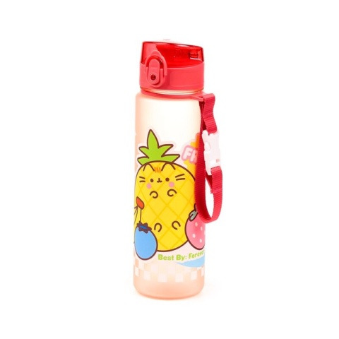 Butelka na wodę dla dzieci plastikowa 600 ml - Pusheen Fruits