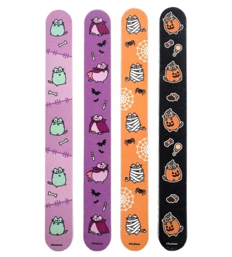 Kot Pusheen Halloween - 4 pilniki do paznokci
