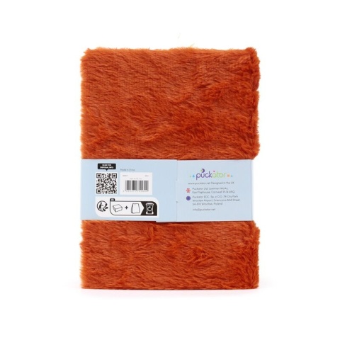 Notatnik w puszystej pluszowej okładce A5 w linie - Szkocka Krowa Wyżynna