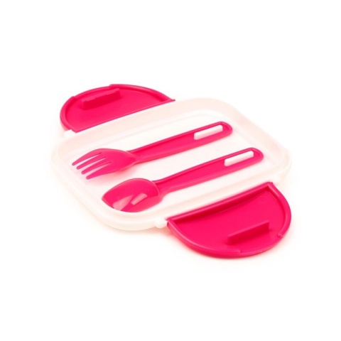 Pudełko na lunch Bento Clip Lock ze sztućcami Hatsune Miku