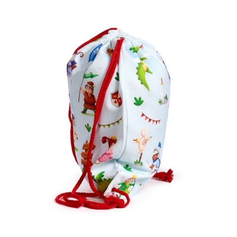 Worek płócienny ze sznurkiem - Rycerze i Smoki