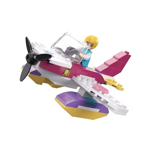 Klocki konstrukcyjne Cogo Willa na wodzie samolot i skuter wodny